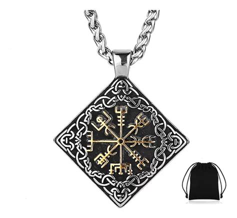 Collar Vikingo Br Jula Vegvisir N Rdico Acero Inoxidable Meses Sin