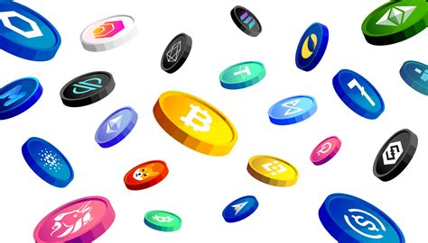 Cryptocurrency coins banner concept. Digital money falling. 3781291 ...