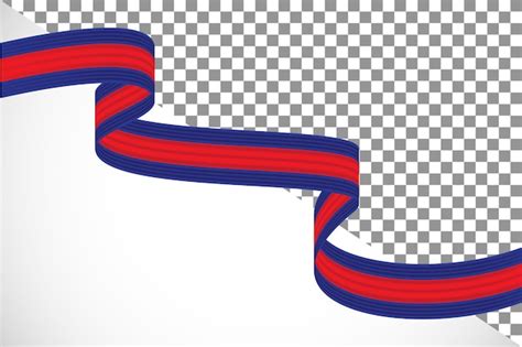 Premium Psd D Ribbon Of The Cambodia Flag