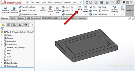 Filet SolidWorks Tutorial For Beginners