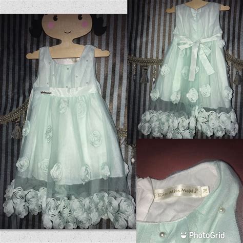 Pastel green floral dress on Carousell