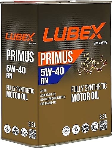 Lubex Primus Rn W Lt Tam Sentetik Motor Ya Fiyatlar