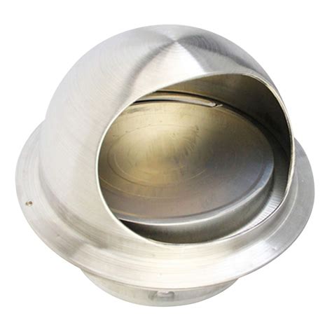 Buy Round Air Vent Grille With Non Return Damper Flap Stainless Steel