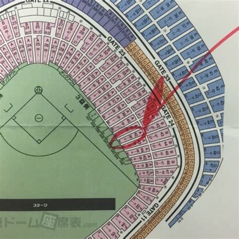 Yahooオークション 東京ドーム 巨人対阪神 825金 3塁側ビームシ