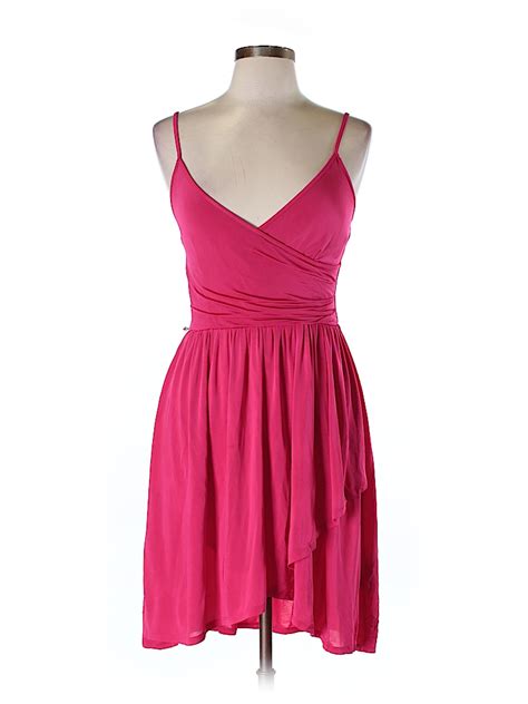 Forever 21 Solid Pink Casual Dress Size L 56 Off Thredup