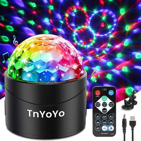 Discokugel Tnyoyo Discokugel Kinder Led Party Lichter Musikgesteuert