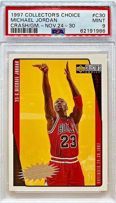 Michael Jordan Ud Collector S Choice Crash The Game C Psa