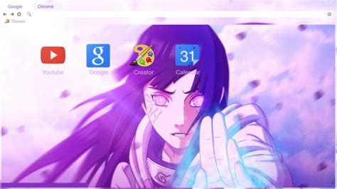 Hinata Hyuuga Naruto Hd Chrome Theme Themebeta