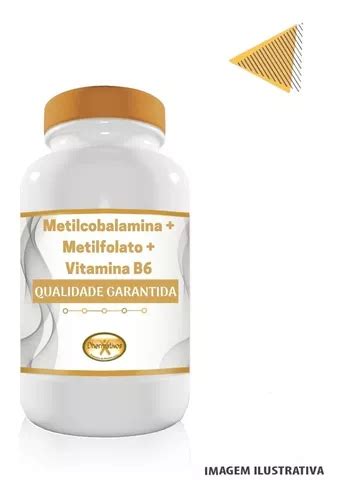 Metilcobalamina 1mg Metilfolato 1mg B6 15mg 120 Capsulas Parcelamento Sem Juros