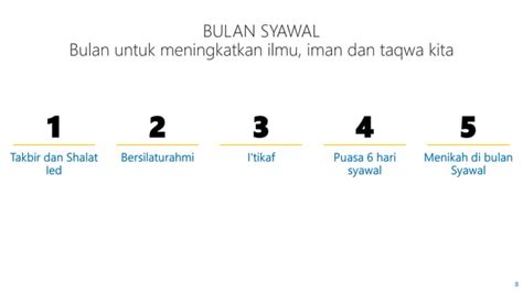 Amalan Di Bulan Syawal Ppt