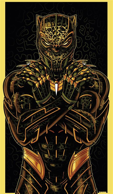 Killmonger By Thuddleston On Deviantart Black Panther Marvel Black