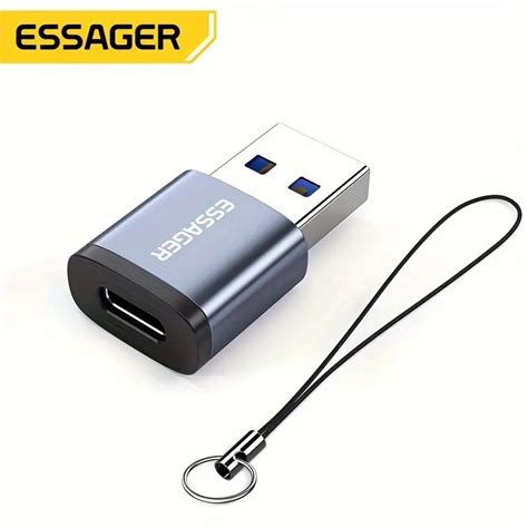 Essager Otg Type C To Usb A Adapter Converter Fast Charging A