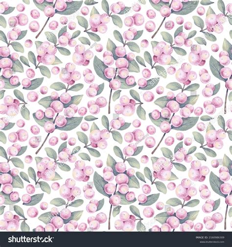 Watercolor Hand Drawn Botanical Seamless Pattern 库存插图 2160986309 Shutterstock