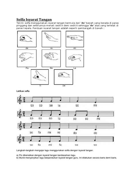 Isyarat Tangan Solfa Fa Isyarat Tangan Solfa Auda Forest