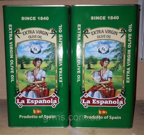Масло Оливковое La Espanola Olive Extra Virgin Oil Ж/б, 5л — Купить ...