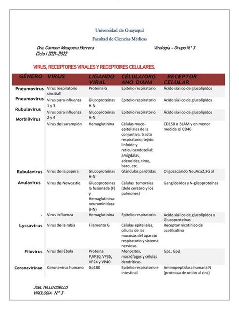 Receptores Virales Y Celulares Joel Udocz