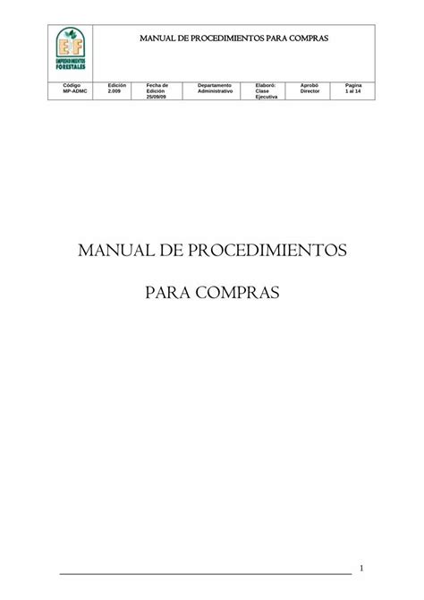 PDF Formato Para Manual Compras DOKUMEN TIPS