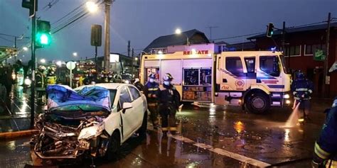 Osorno Tres lesionados deja colisión vehicular en sector Rahue Bajo