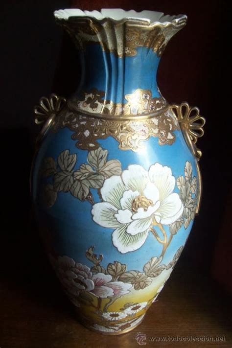 Jarron Japones Meiji Jarrones Porcelana japonesa Cerámica japonesa