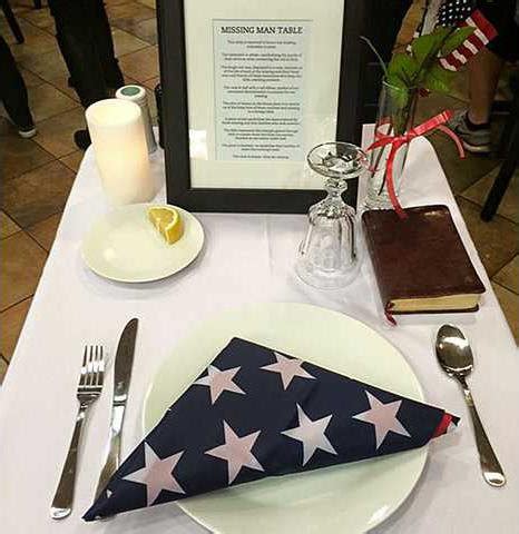 Missing Man Table Honors Fallen Veterans Statesboro Herald