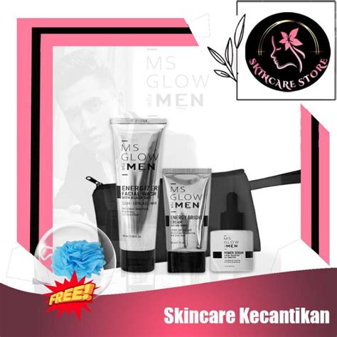 Jual Ms Glow For Men Skincare Pria Ms Glow For Men Paket Basic Paket