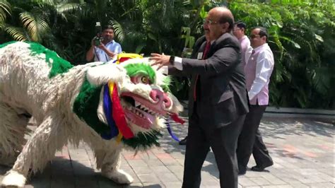 The Majestic Tibetan Snow Lion Dance By Gangjong Doeghar At Lions Club