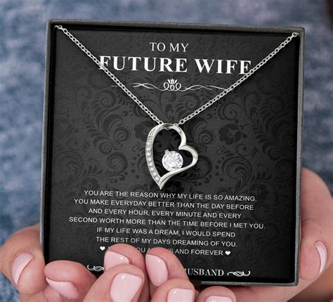 To My Future Wife Necklace Girlfriend Necklace Gift for | Etsy