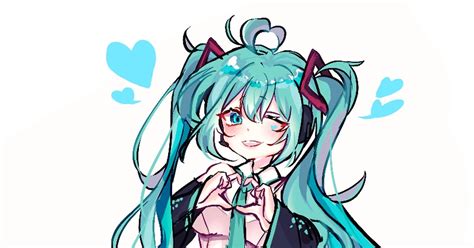 Vocaloid Hatsunemiku Fan Art💚💙 연플체のイラスト Pixiv