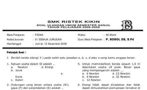 Contoh Perintah Soal Pilihan Ganda Kompas Sekolah Otosection