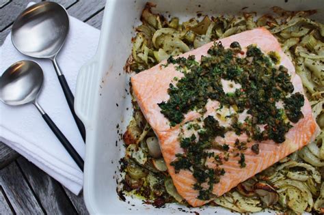 Zalm Met Venkel Uit De Oven Een Lepeltje Lekkers