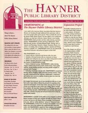 The Hayner Public Library District Newsletters The Hayner