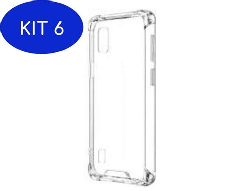 Kit Capa Anti Impacto Transparente Para Galaxy A Core Yellow Cell