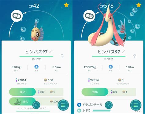 ポケモン ヒンバスの進化