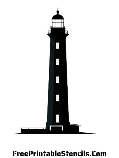 Free Printable Lighthouse Stencils and Silhouettes - Free Printable ...