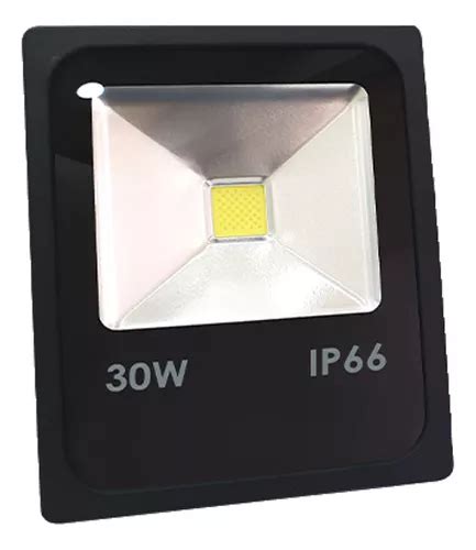 Reflector Led W Slim Delgado Ip Exterior Luz Blanca Fria Mercadolibre