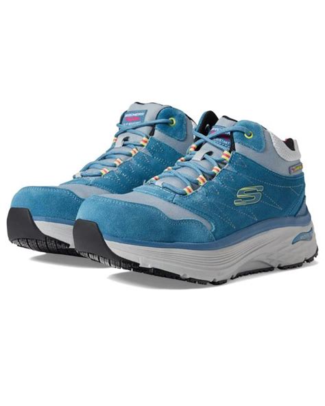 Skechers Work Max Cushioning Arch Fit Comp Toe In Blue Lyst