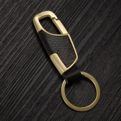 Mens Car Key Ring Practical Hanging Business Casual Car Leather