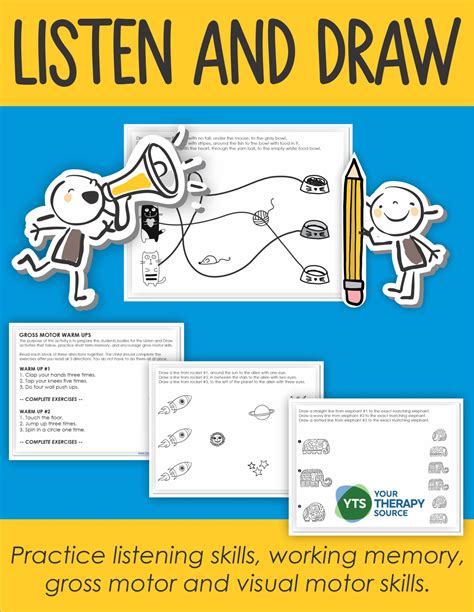 Listen And Draw Activity For Adults