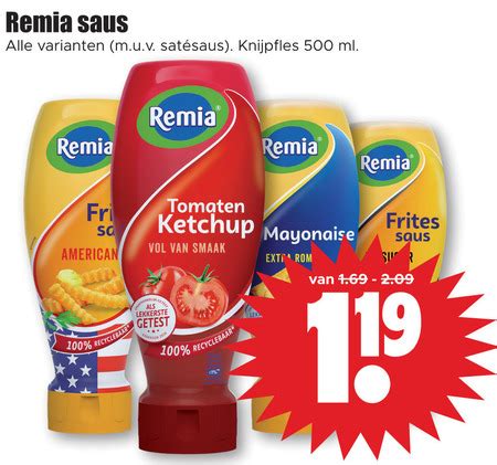 Remia Curryketchup Snacksaus Folder Aanbieding Bij Dirk Details