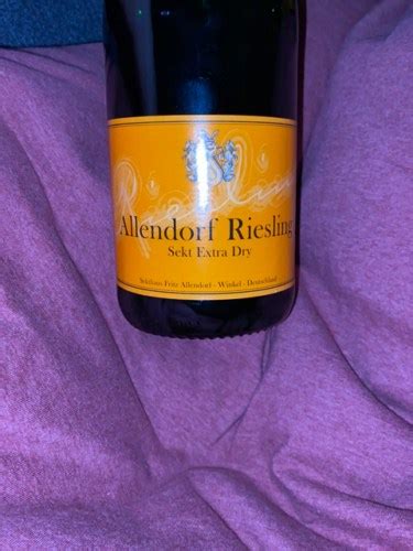 2015 Allendorf Allendorf Riesling Sekt Extra Dry Vivino