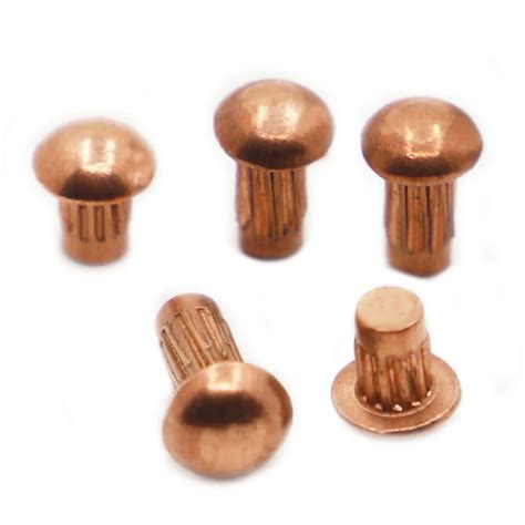 Pcs M M M M Knurled Solid Copper Rivets For Name Plate Gb