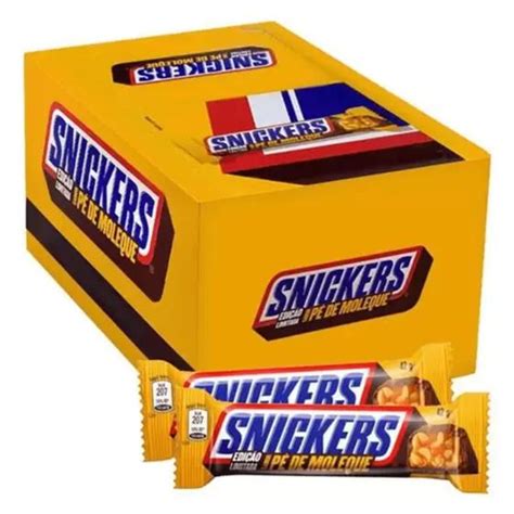 Chocolate Snickers Display C20 Unidades De 45g 3 Sabores Snickers