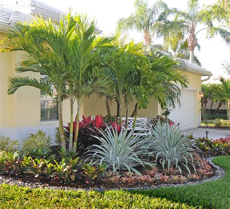 Clean Lined Color Tropical Landscape Miami By User Houzz