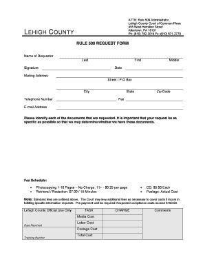 Fillable Online Lccpa Lehigh County Public Access Request Form Pdf