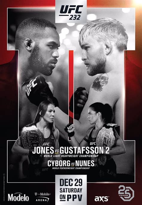 Official Ufc 232 Poster Rmma