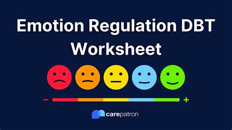 Emotion Regulation DBT Worksheet YouTube