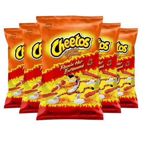 Amazon Cheetos Crunchy Flamin Hot Cheese Snacks 285g 10 Oz Pack