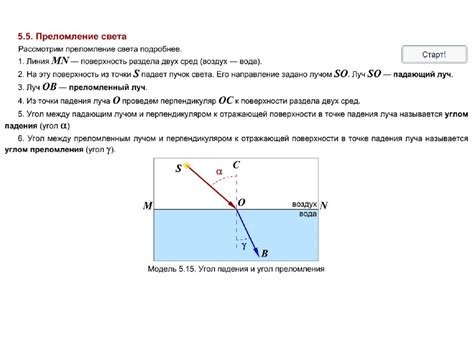 Преломление света - презентация онлайн
