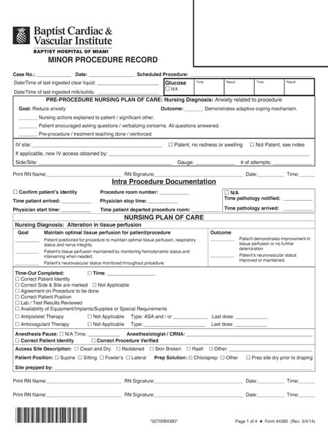 fillable  form  minor procedure recordindd fax email print