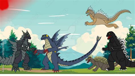 G Force Vs 2 Unknown Kaiju By Pyrus125680 On Deviantart